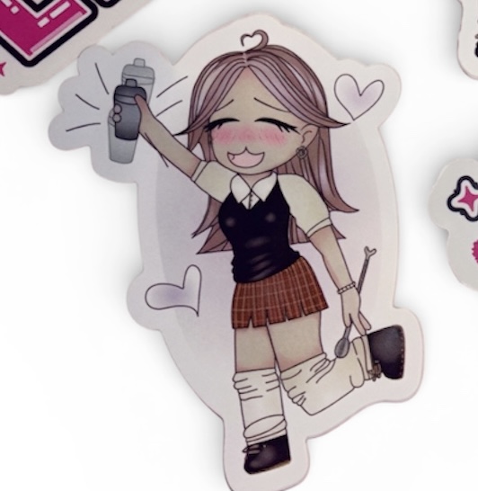 Anime bartender sticker