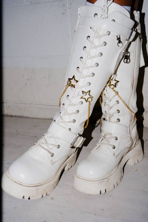 Gold Star Boot Chains