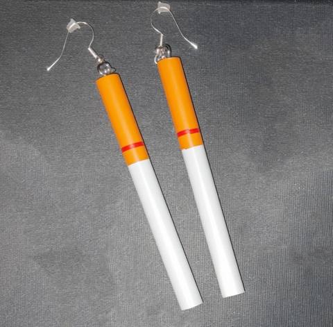 Un-Smoked Cig Earrings